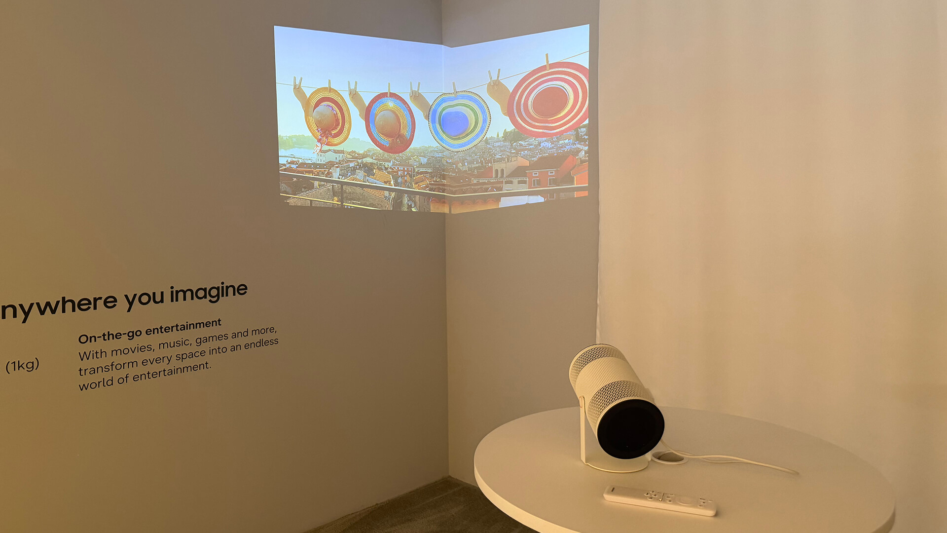 Samsung Freestyle+ AI portable projector