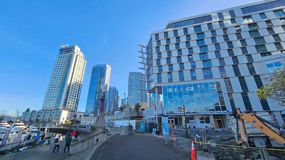 seaside elementary school coal harbour vancouver construction november 28 2025