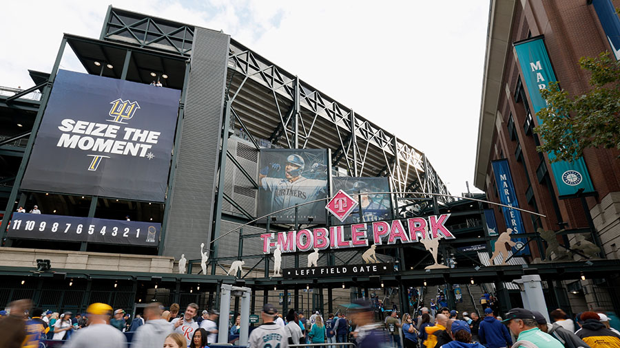 Seattle Mariners general T-Mobile Park fans entrance...