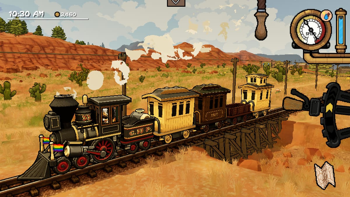 What If Red Dead Redemption But It's Just A Bear Driving A Train
