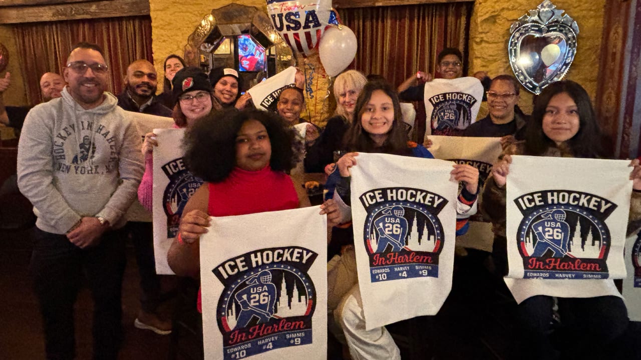 USA women’s hockey team inspires Harlem nonprofit through Olympic watch party