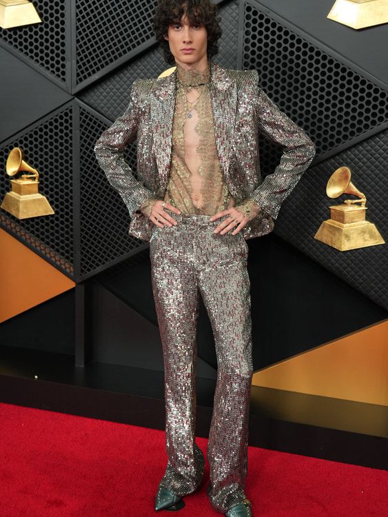 Sombr, who has had huge success with hits Back to Friends and Undressed, is in the running for best new artist. Pic: Jordan Strauss/Invision/AP