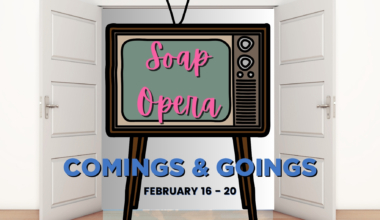 Soap Opera Comings and Goings: