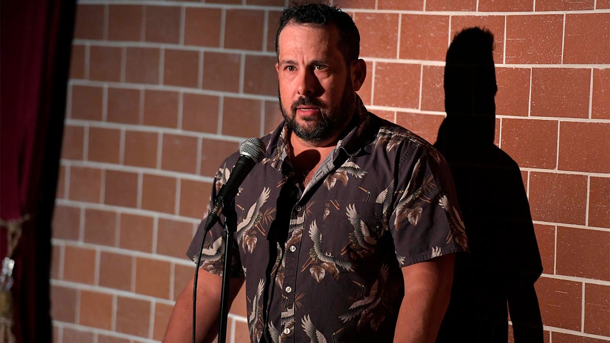 Steve Trevino performing a comedy show 