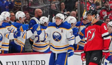NHL Roundup: Tage Thompson power Sabres past Devils in return from Olympics