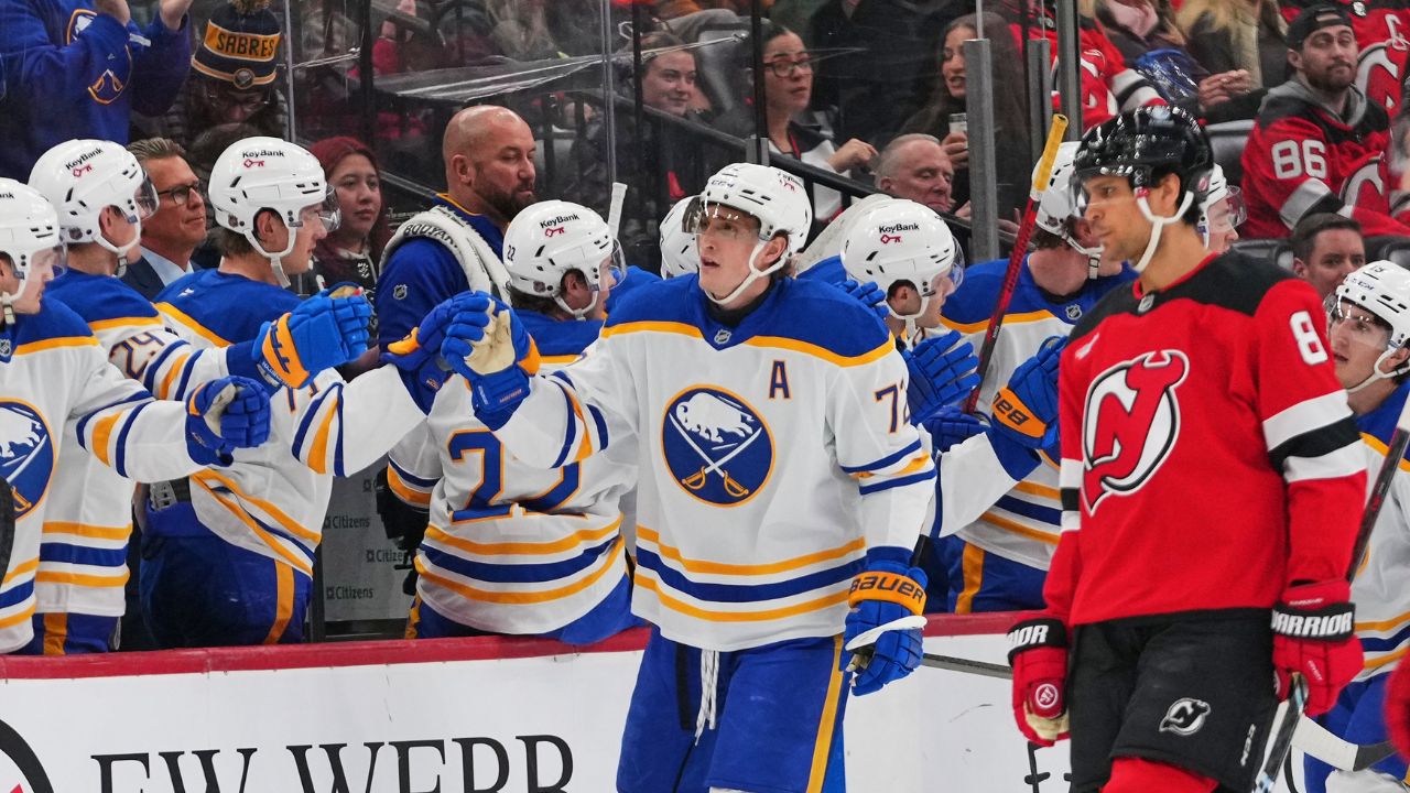NHL Roundup: Tage Thompson power Sabres past Devils in return from Olympics