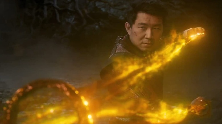 Shang-Chi wielding the Ten Rings in 