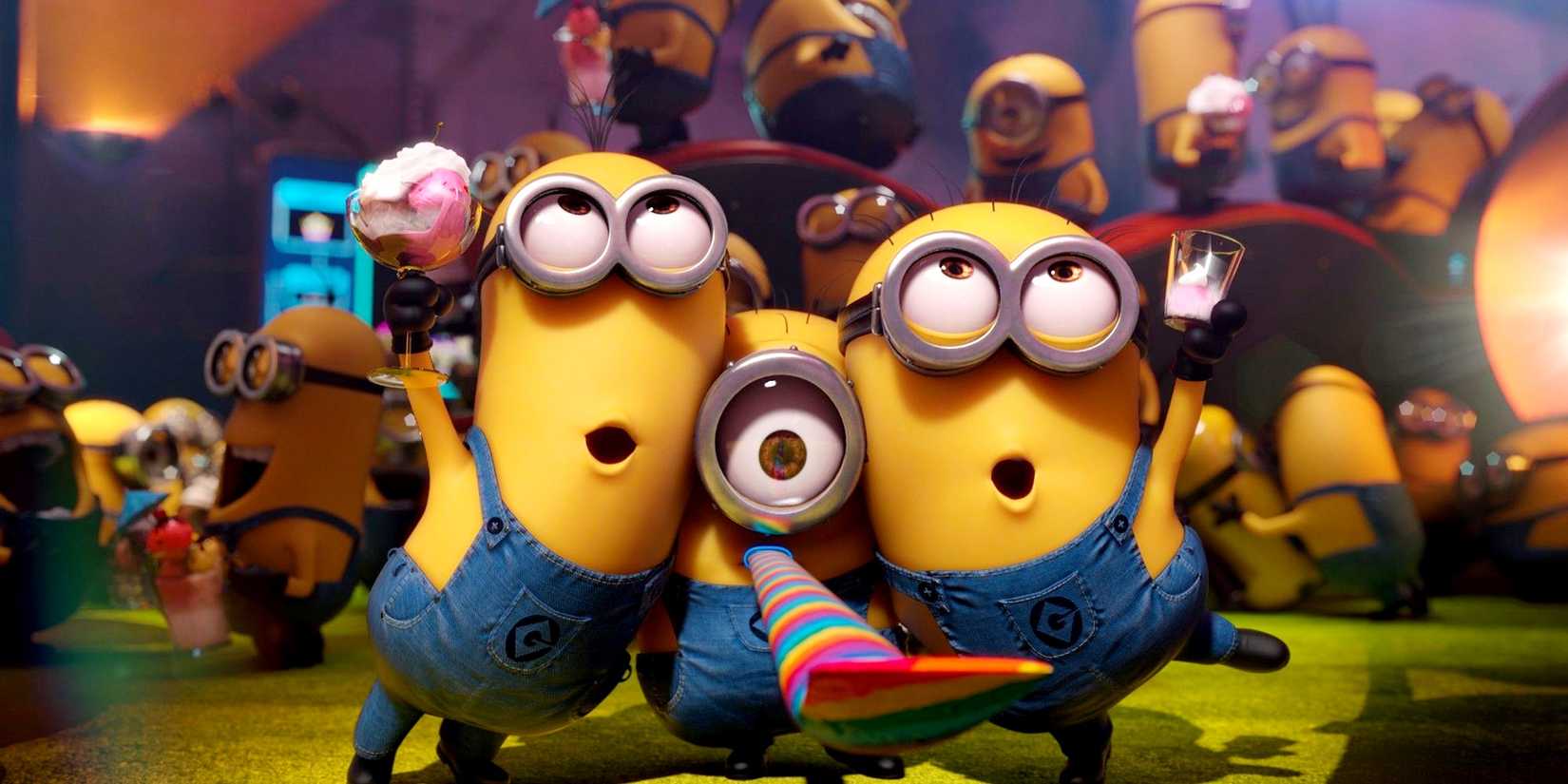 The Minions celebrating in Despicable Me 2