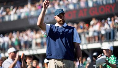 Travis Kelce Brings Golf Tournament Crowd to Their Feet with Tee Shot