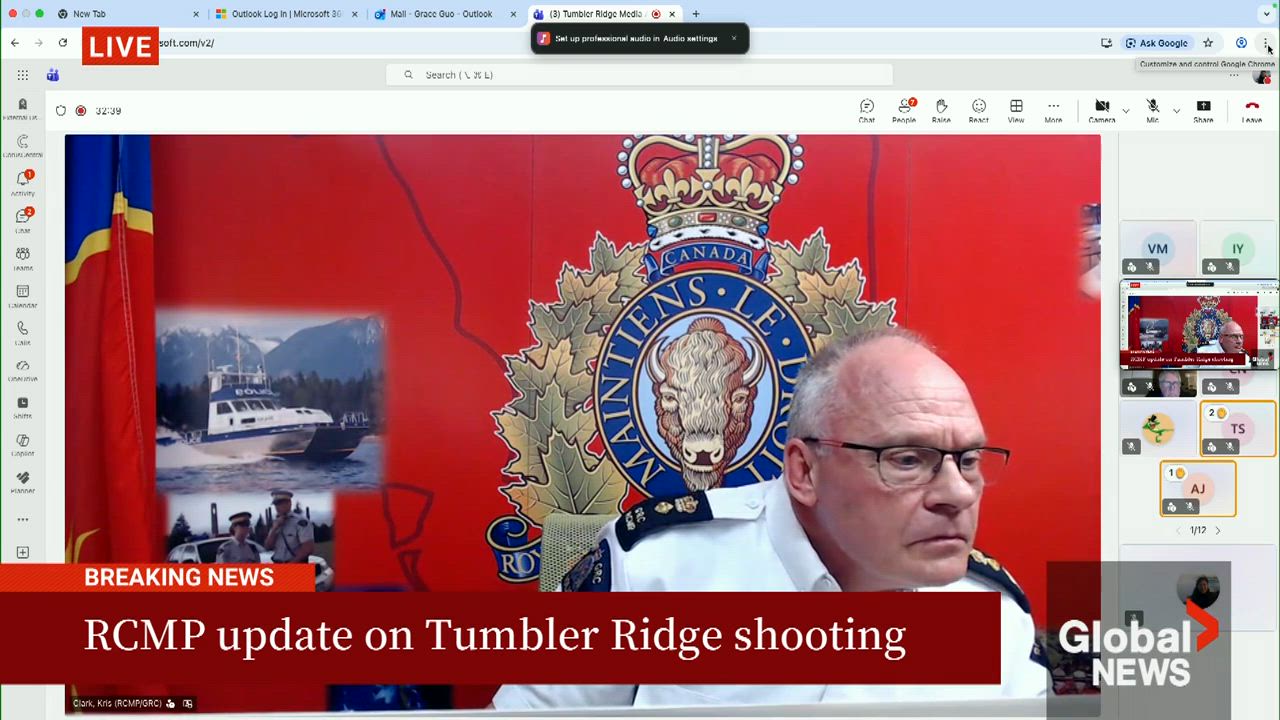 Click to play video: 'Multiple people dead in Tumbler Ridge school shooting'