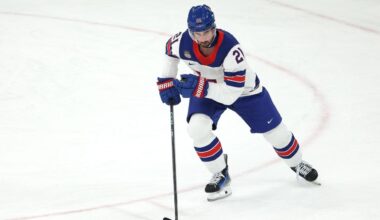 Dylan Larkin talks facing Team Canada for gold medal