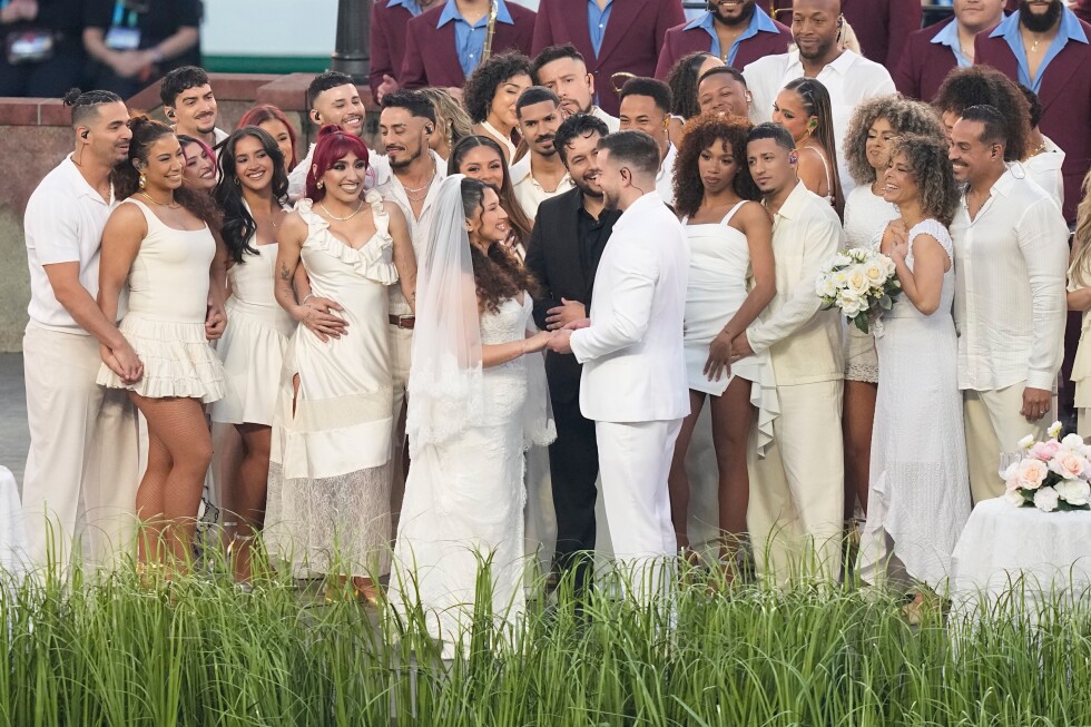 Bad Bunny's halftime show featured a real wedding