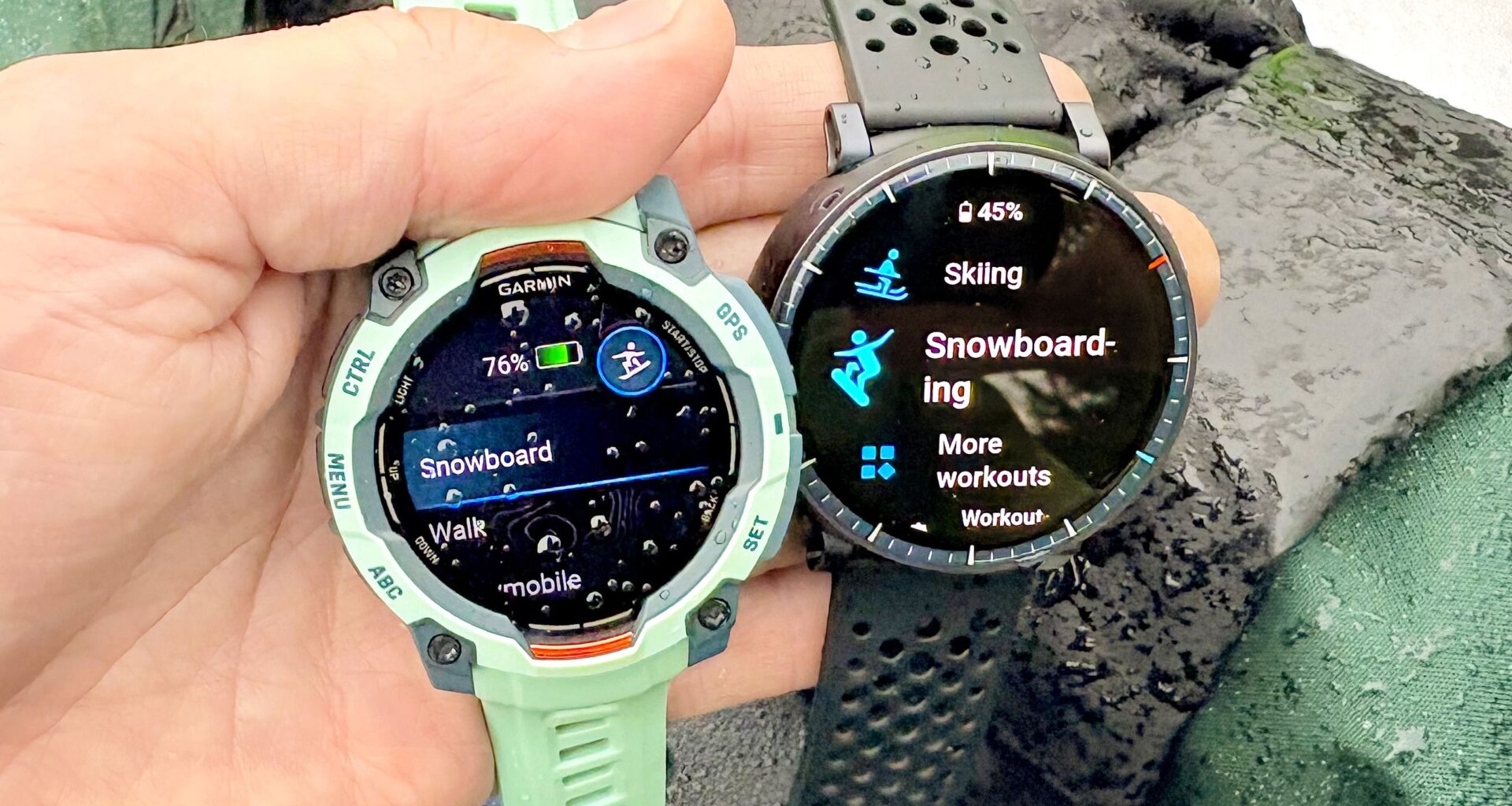 Can a budget a smartwatch beat Garmin? I went snowboarding with both — and the results surprised me