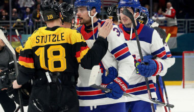 Olympic men's hockey playoff field set as U.S. routs Germany