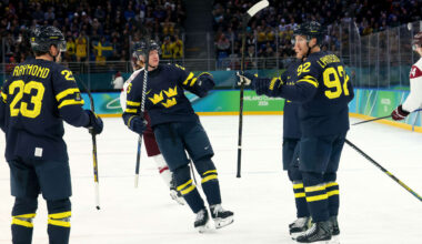 Sweden defeats Latvia, sets up showdown with United States in Olympic quarterfinals