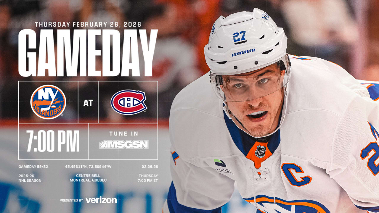 Game Preview: Islanders at Montreal Canadiens Feb. 26