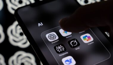 Gemini AI on a phone.