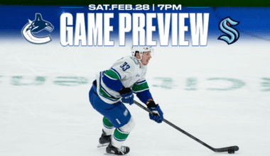 Canucks Travel Down to Seattle to Face Kraken on Saturday Night