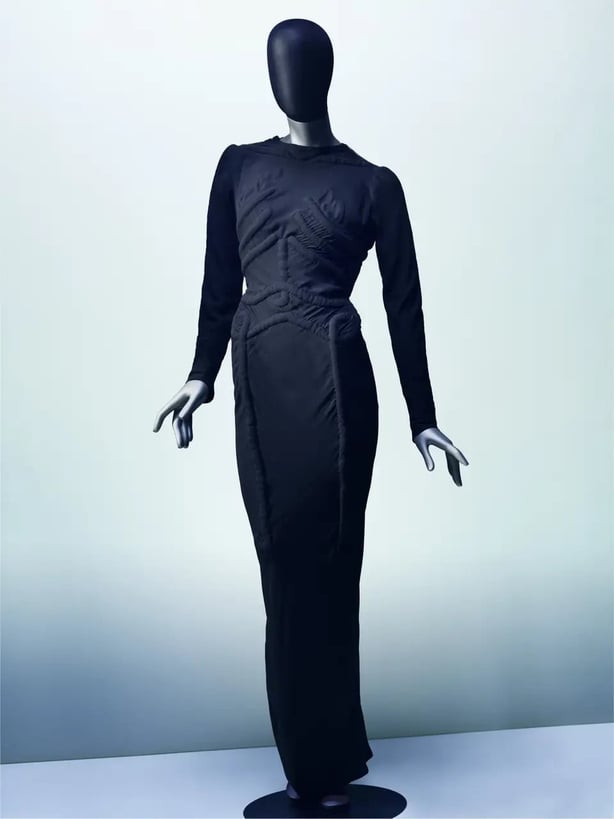 The 'Skeleton Dress', designed by Elsa Schiaparelli and Salvador Dalí, 1938