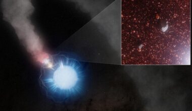 A study in stardust: Massive binary stars emit tiny carbon particles