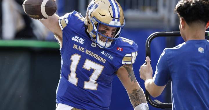 Former Blue Bombers quarterback, fan favourite Chris Streveler hangs up his jerseys - Winnipeg