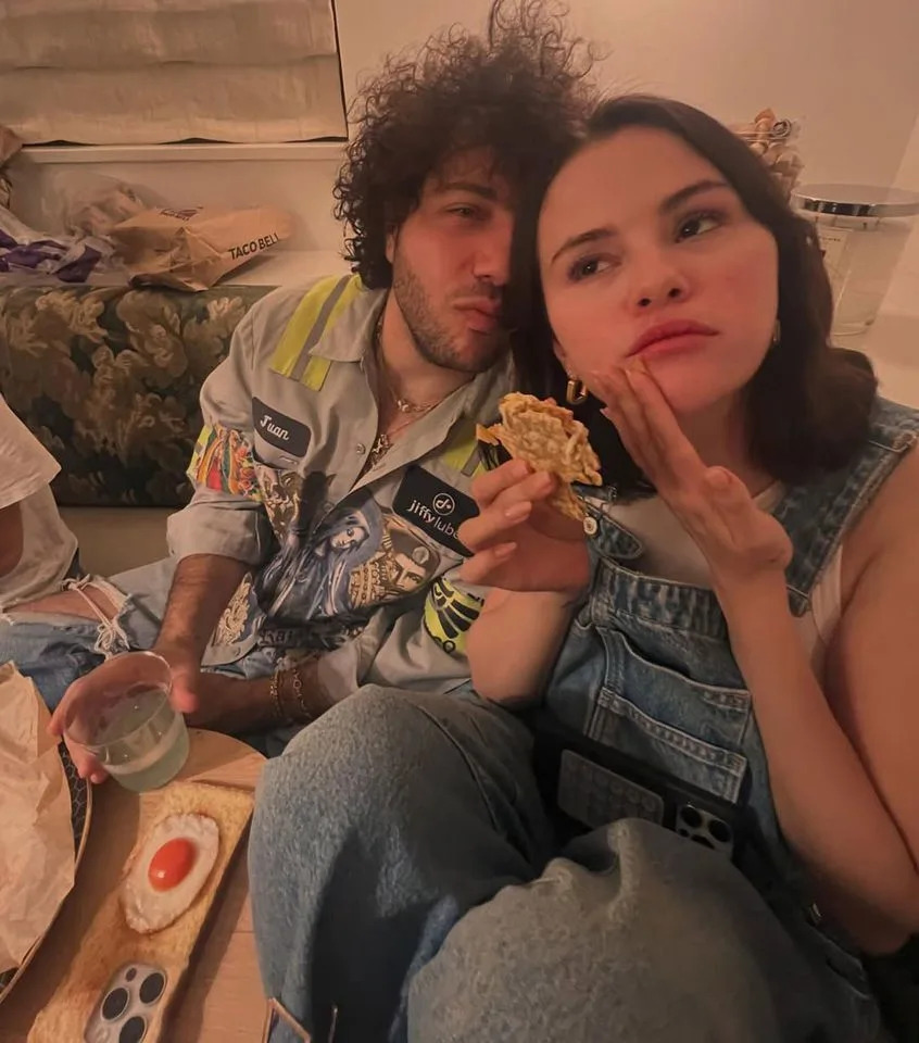 Benny Blanco (left) and Selena Gomez (right).Credit: Selena Gomez/Instagram