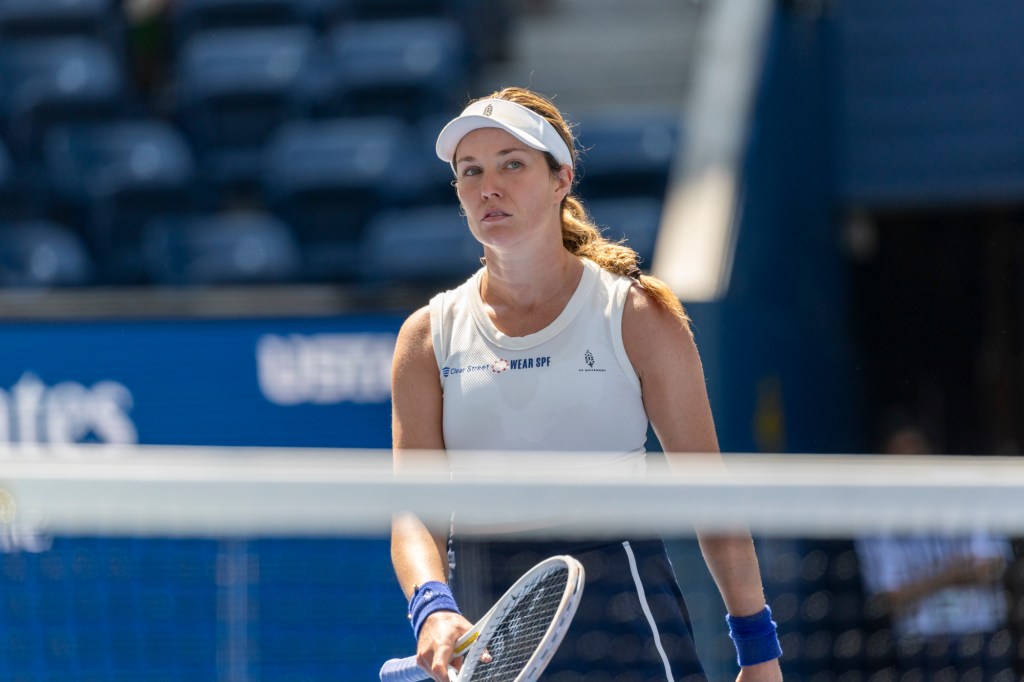 Tennis player Taylor Townsend on the court during the US Open.