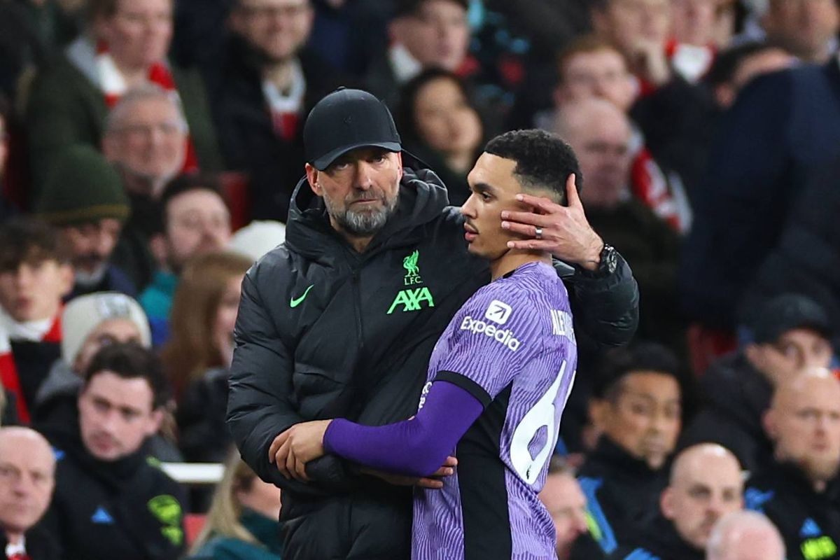 Jurgen Klopp with Trent Alexander-Arnold at Liverpool