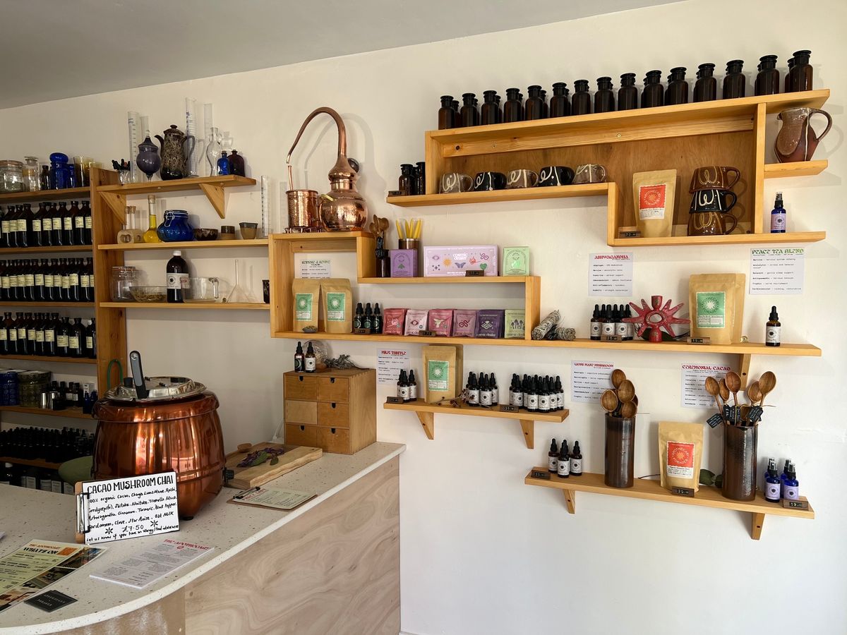 Ruth Weaver's new Apothecary medical herbalist shop in Market Place, Penzance
