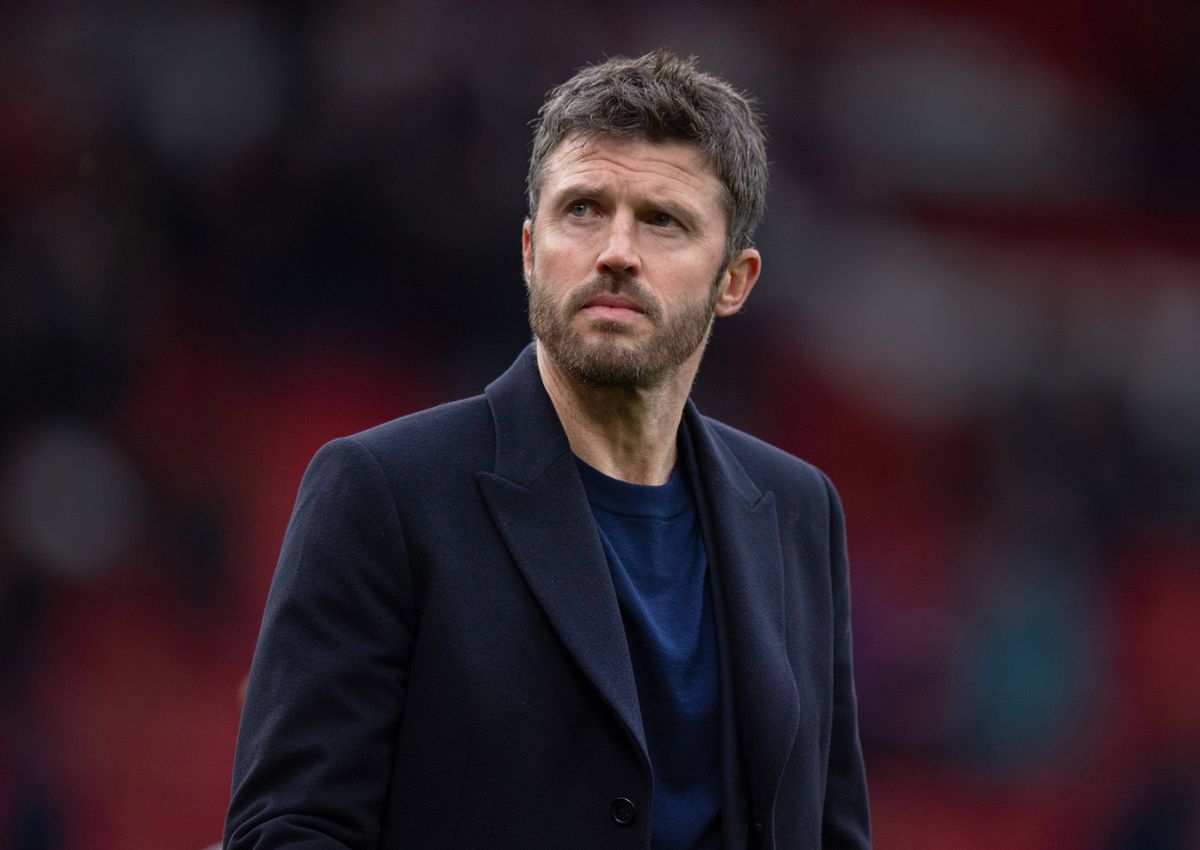 Michael Carrick during the Premier League match between Manchester United and Crystal Palace at Old Trafford.