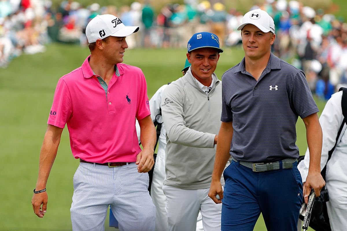 Justin Thomas, Rickie Fowler and Jordan Spieth (pictured in 2016) are close friends off the course