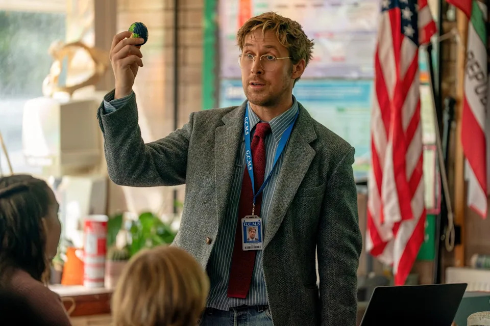 Ryan Gosling plays a middle school science teacher in the new science-fiction movie (MGM)