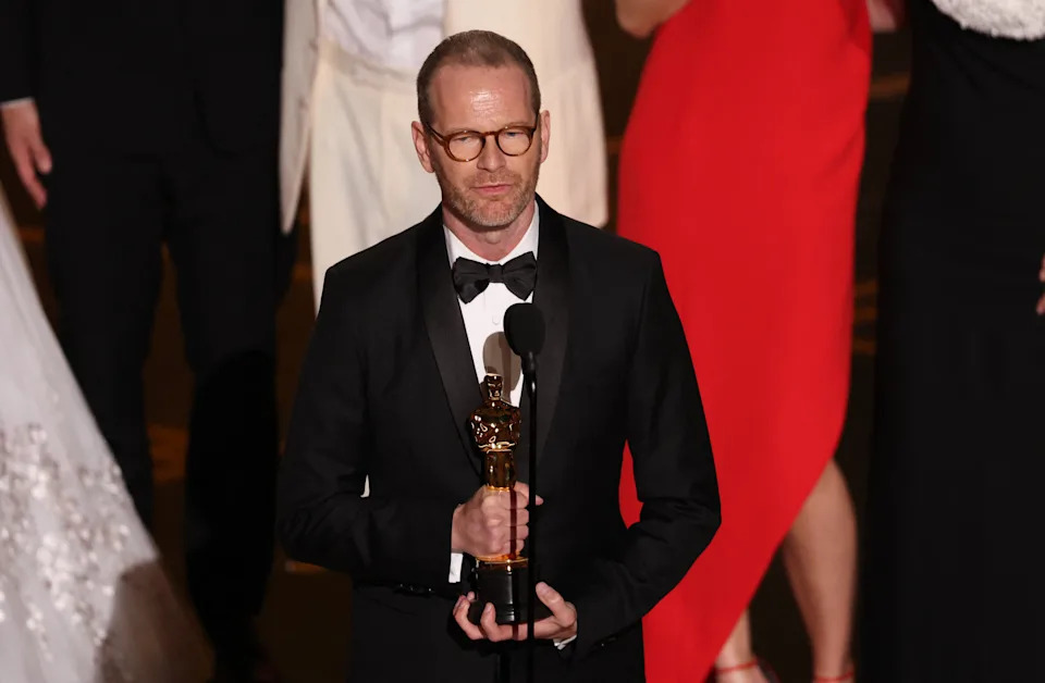 Danish-Norwegian film director and writer Joachim Trier accepts the award for Best International Feature Film for 