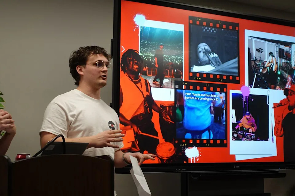 Fontaine-Carbonneau helps pitch the idea of the festival.