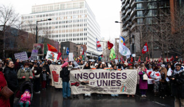Thousands in Montreal march for global women’s rights