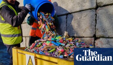 More than 6m vapes and pods discarded weekly in UK despite single-use ban, study finds | Vaping