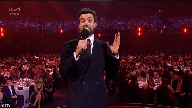 Jack was accused of making digs aimed at the working class during the night, making a joke at an audience member's suit he claimed was made of low-quality material