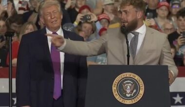 Jake Paul suffers embarrassing hygiene gaffe during Donald Trump rally appearance as major wardrobe error exposes long-held insecurity