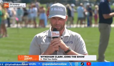 PGA Tour star Wyndham Clark was accused of 'shooting his shot' with Kay Adams