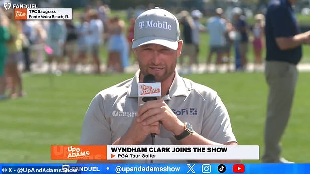 PGA Tour star Wyndham Clark was accused of 'shooting his shot' with Kay Adams