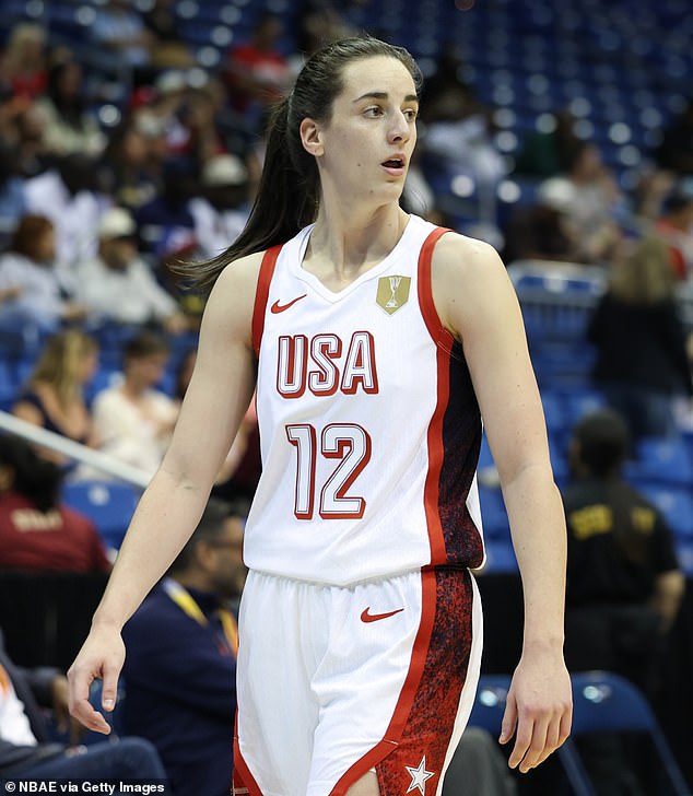 Caitlin Clark left fans baffled with her bizarre antics after Team USA beat Italy on Saturday