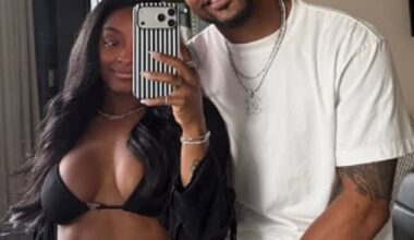 Simone Biles cozied up to her NFL husband Jonathan Owens on her birthday