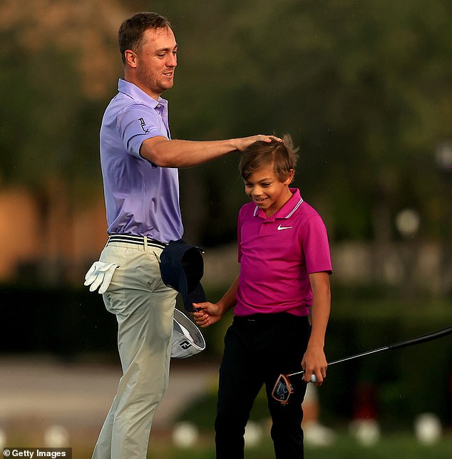 Thomas, one of Tiger's closest friends on the PGA Tour, has a strong bond with Charlie