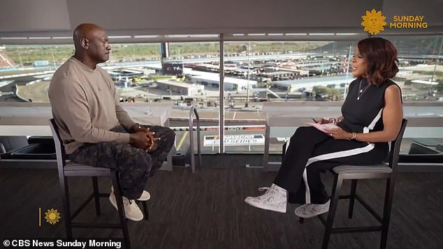 In a rare interview, Jordan discussed NASCAR, basketball, and his famed competitive fire