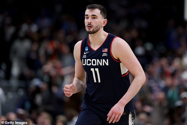 The panel was discussing UConn's Alex Karaban, whose parents are from Belarus and Ukraine