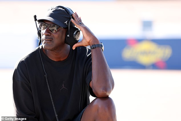 Michael Jordan, NBA Hall of Famer and co-owner of 23XI Racing looks on during the NASCAR Cup Series Straight Talk Wireless 500 at Phoenix Raceway