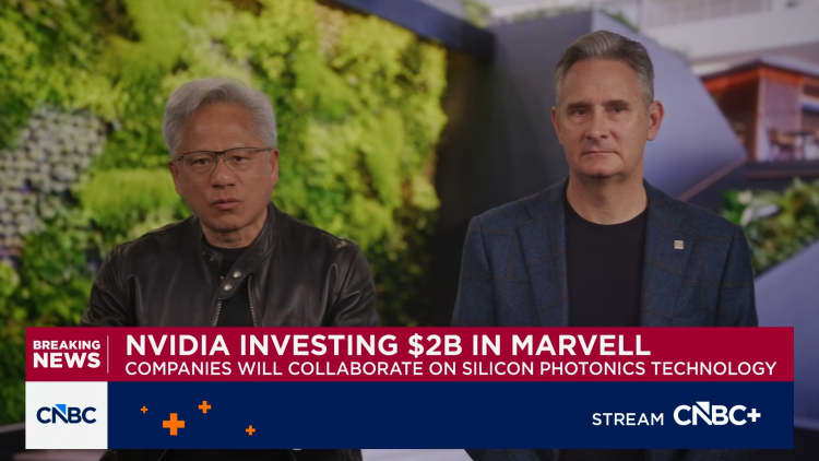 Nvidia CEO Jensen Huang on $2 billion Marvell investment: The AI inflection point has arrived