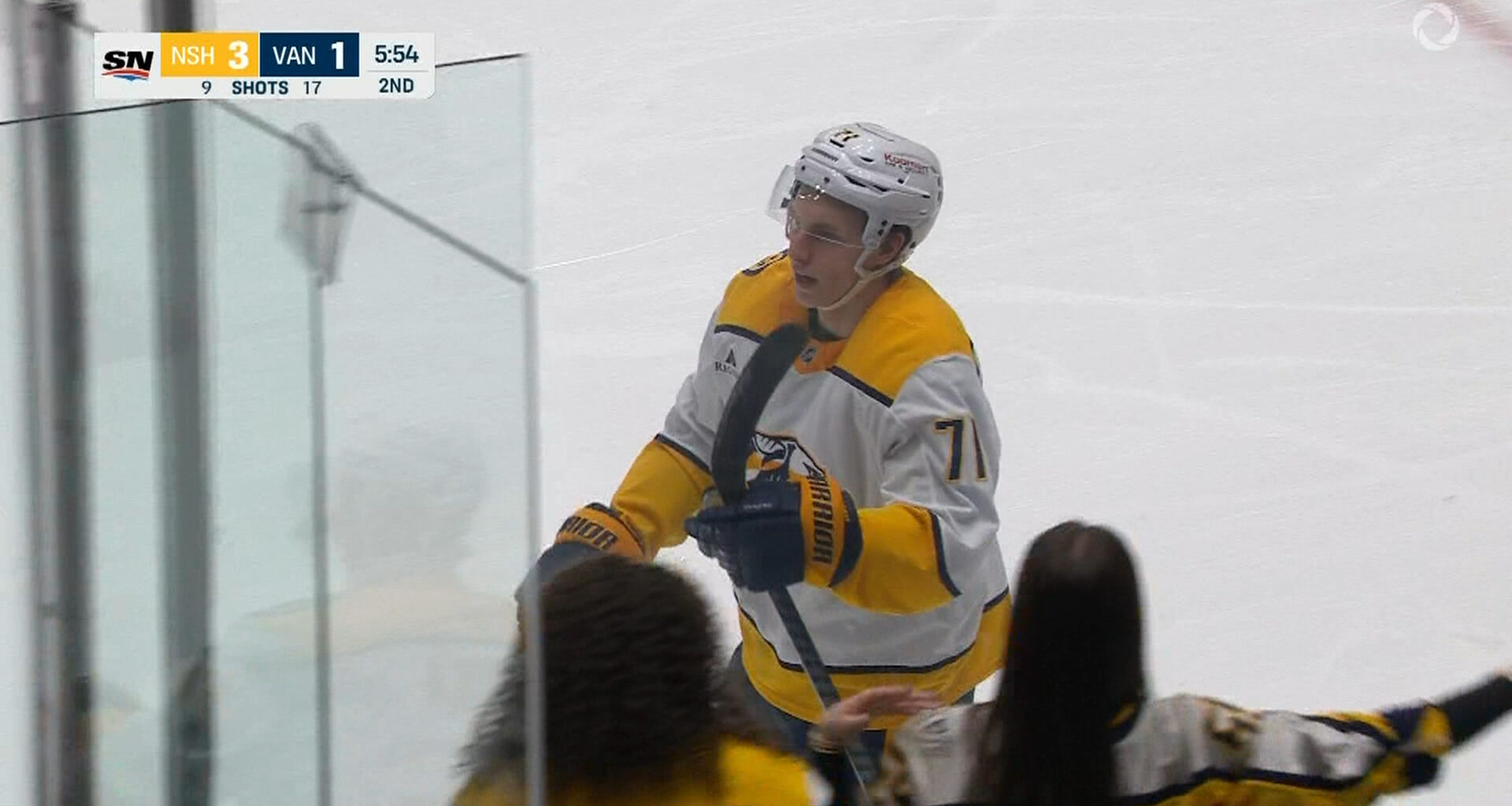 Nanaimo’s Matthew Wood plays first NHL game in B.C. against Canucks