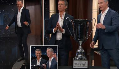 Gavin Newsom mocked during Jimmy Kimmel appearance