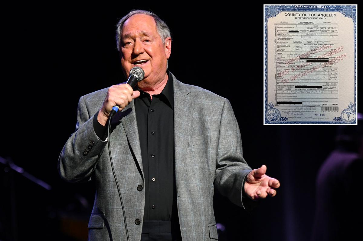 Legendary singer Neil Sedaka’s cause of death revealed